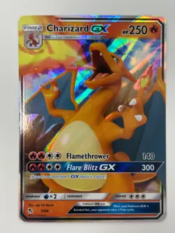 Pokemon Charizard GX 9/68 Hidden Fates Holo Rare SM Promo NM TCG - Image 1