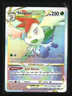Pokemon SHAYMIN VSTAR 173/172 Rainbow Secret Rare (Brilliant Stars) NM/Near Mint - Image 1