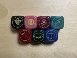 Official Complete Yu-Gi-Oh! Preregistration Promo Millennium Items Dice Set - Image 1
