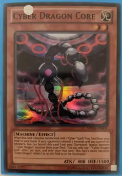 YuGiOh Cyber Dragon Core Super Rare SDCR-EN001 - Image 1