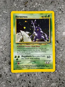 Pokemon TCG Cards Heracross 6/111 Neo Genesis Holo Rare - Image 1