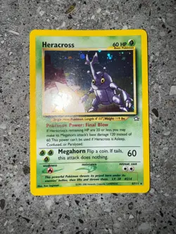 Pokemon TCG Cards Heracross 6/111 Neo Genesis Holo Rare - Image 3