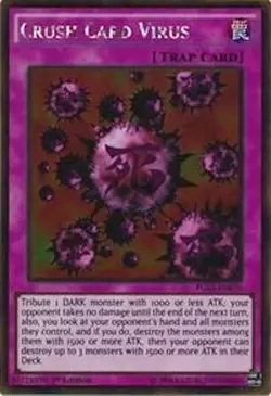 YuGiOh - Crush Card Virus - PGL2-EN070 1st Edition Gold Rare - Near Mint NM - Image 1