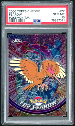 PSA 10 Topps Chrome Series 1 Fearow #22 Pokemon Cards 2000 🔥 - Image 1