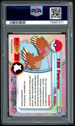 PSA 10 Topps Chrome Series 1 Fearow #22 Pokemon Cards 2000 🔥 - Image 2