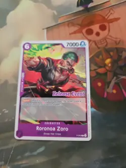 One Piece Card Game - Roronoa Zoro (Release Event) P-045 - NM - Image 1