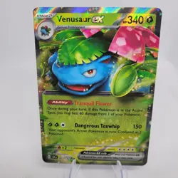 Venusaur EX Ultra Rare Stellar Crown 001/142, NM Pokemon Card TCG - Image 1
