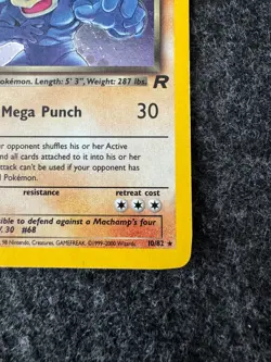 Dark Machamp 10/82 Holo - Team Rocket WOTC 2000 - Vintage Rare Pokemon Card LP - Image 4