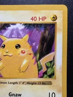 Red Cheek Shadowless Pikachu 58/102 Base Set Pokemon Card Rare HP - Image 4