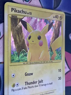 Pikachu 112/111 Rising Rivals Secret Rare Holo Pokemon Card TCG L/MP Swirl - Image 5