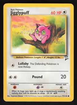 Pokemon Base Set 2 77/130 Jigglypuff Card TCCCX - Image 1