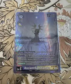 Digimon Card Game AncientSphinxmon Alternate Art Foil BT18-084 Tamers Select A1 - Image 1