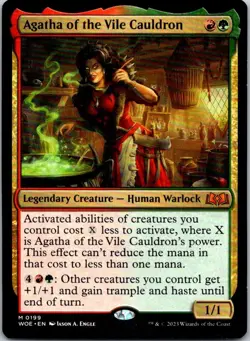 Magic the Gathering HP Agatha of the Vile Cauldron Wilds of Eldraine MTG - Image 1
