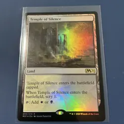 Temple of Silence - FOIL - Magic 2021 Core Set M21 - Magic the Gathering MTG - Image 1
