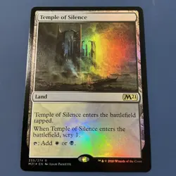 Temple of Silence - FOIL - Magic 2021 Core Set M21 - Magic the Gathering MTG - Image 2