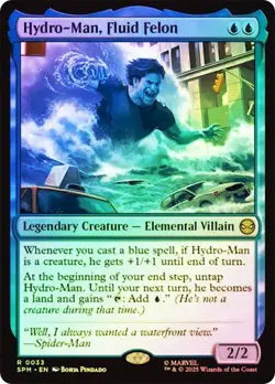 Hydro-Man, Fluid Felon Foil Marvel's Spider-Man NM MTG - Image 1