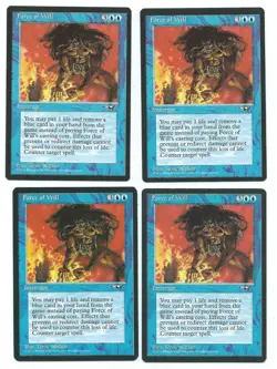 Magic MTG Playset 4x Force of Will Alliances English www_MoxBeta_com - Image 1