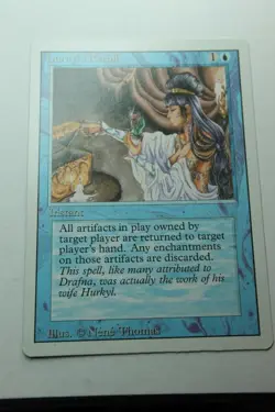 MTG Hurkyl's Recall x1- -Revised Edition-Lightly Played - Image 1