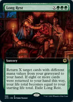 MTG FOIL Extended Art* Long Rest - Adventures in the Forgotten Realms NM - Image 1