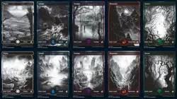 Innistrad: Midnight Hunt Full Art Land set (1 each of 10) MTG Magic - Image 1