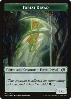 Forest Dryad Token (003) The Brothers' War BRO MTG Magic - Image 1
