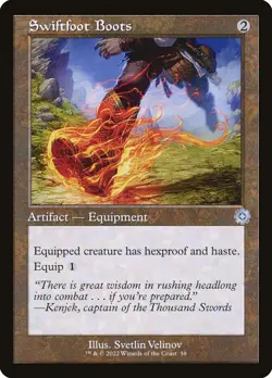 Swiftfoot Boots (058) The Brothers' War Retro Artifacts BRR MTG Magic - Image 1