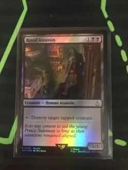 MTG Magic The Gathering Royal Assassin Foil Prom ACR Assassins’s Creed Commander - Image 1