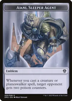 Ajani, Sleeper Agent Emblem (025) Dominaria United DMU MTG Magic - Image 1