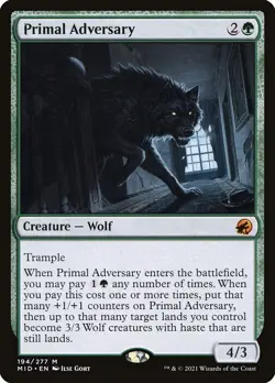 Primal Adversary (194) Innistrad: Midnight Hunt MID MTG Magic - Image 1