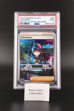 2024 POKEMON SFA EN-SHROUDED FABLE SPECIAL ILLUSTRATION RARE CASSIOPEIA PSA 9 - Image 1