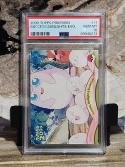 Pokemon PSA 10 GEM MINT Success Sunlight & Evolution #11 The Movie 2000 Topps - Image 1