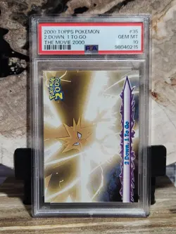 Pokemon PSA 10 GEM MINT 2 Down, 1 To Go #35 The Movie 2000 Topps - Image 1