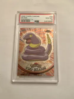 2000 POKEMON TOPPS CHROME TV #23 EKANS PSA 10 - Image 1