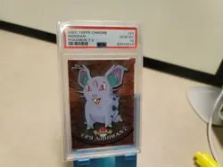 2000 Pokemon TV Topps Chrome Base #29 Nidoran Holo PSA 10 GEM MINT - Image 1
