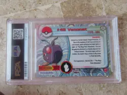 2000 TOPPS CHROME VENONAT POKEMON T.V. #48, PSA 10 GEM MINT - Image 2