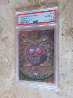 2000 TOPPS CHROME VENONAT POKEMON T.V. #48, PSA 10 GEM MINT - Image 3