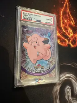 2000 Pokemon Series 1 TV Topps Chrome No #35 Clefairy Holo 💎PSA 10 GEM MINT💎 - Image 1