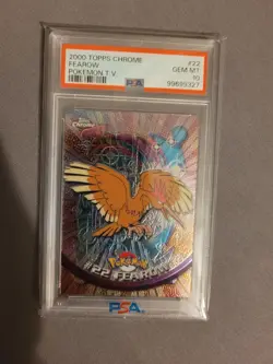 2000 Topps Chrome Pokemon T.V. Fearow #22 PSA Grade 10 - Image 1