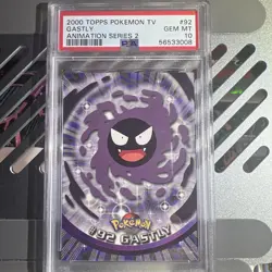 🔥PSA 10🔥 Gastly Topps Animated Series 2 Gem Mint 2000 Pokemon Vintage - Image 1