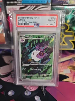 Pokemon TCG Arbok 176/162 Temporal Forces Illustration Rare Graded PSA 8 - Image 1