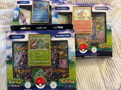 3 Pokemon Go - Squirtle &Bulbasaur&Charmander Pin Collection New/Sealed - Image 4