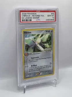 Vibrava Reverse Foil - PSA 10 ~ LOW POP *20* - Pokemon TCG EX Legend Maker 46/92 - Image 2