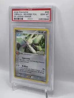 Vibrava Reverse Foil - PSA 10 ~ LOW POP *20* - Pokemon TCG EX Legend Maker 46/92 - Image 3