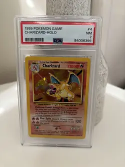 PSA 7 1999 Pokemon Charizard 4/102 Base Set Unlimited Holo Near Mint 💎 - Image 1
