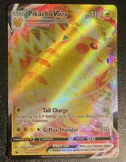 Pokemon TCG Pikachu VMAX #SWSH286 Black Star Promo Sword & Shield - Image 1