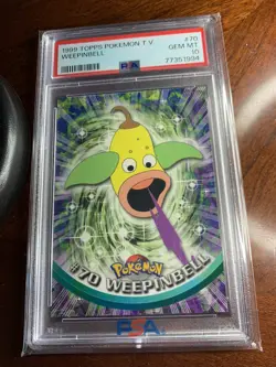 1999 Topps Pokemon TV #70 Weepinbell PSA 10 **** GEM MINT **** - Image 1
