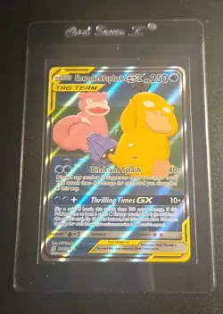 2019 POKEMON TCG SUN & MOON SLOWPOKE & PSYDUCK FULL ALT ART TAG TEAM GX 218/236 - Image 1
