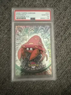 PSA 10 Topps Chrome Parasect #47 Holo Rare Vintage Pokemon TV 2000 GEM MINT - Image 1