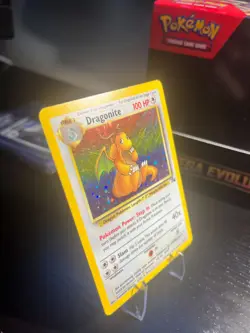 1999 Pokemon Fossil Unlimited #4 Dragonite HOLO RARE (LP) - Image 3