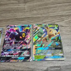 Pokemon TCG Eevee Evolution GX and Vmax Umbreon Leafeon Lot of 6 - Image 3